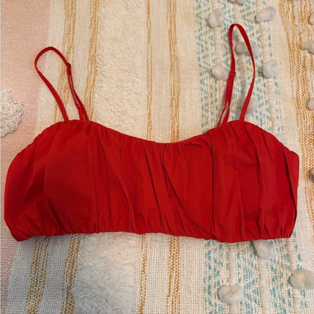 Abercrombie & Fitch Red Crop Top